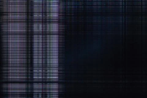 Dark abstract digital background: damaged screen matrix with interference of  Stock Photos