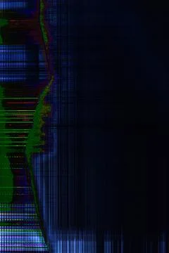 Dark abstract digital background: damaged screen matrix with interference of  Stock Photos