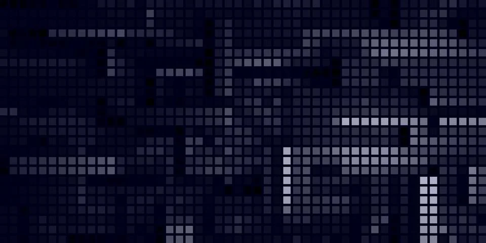 Dark Abstract Digital Dot Grid Pattern Background with Subtle Glow イラスト素材
