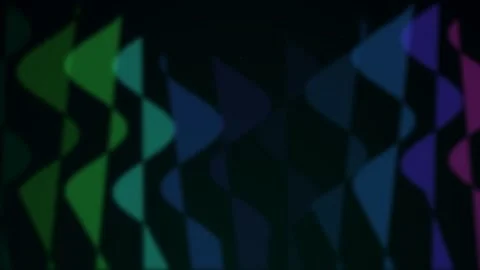 Dark Abstract Digital Neon Waves Background with Cyan and Purple Light Vídeo Stock 340341381