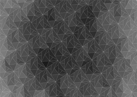 Dark abstract gradient background of triangles Illustrazione stock