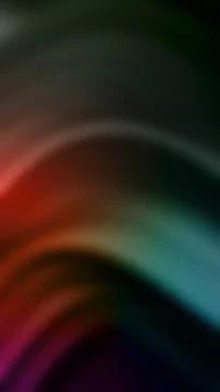 Dark abstract gradient featuring smooth flowing waves of red, green, and bl.. Stock-Illustration