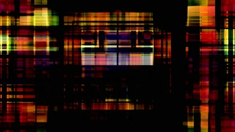 Dark Abstract Grid Lines Stripes Cross Abstract Plaid Pattern VJ Loop Video stock 153408875