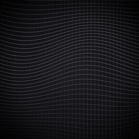 Dark Abstract Grid Waves Background with Subtle Light Effect - Futuristic D.. Stock Footage 346284376