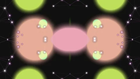 A dark abstract of interconnected lights and forms 스톡 동영상 330075778