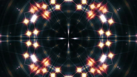 Dark abstract loop motion background, kaleidoscope light Stock Footage 47378209