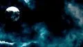 dark abstract moon moves behind ominous clouds timelapse HD Footage