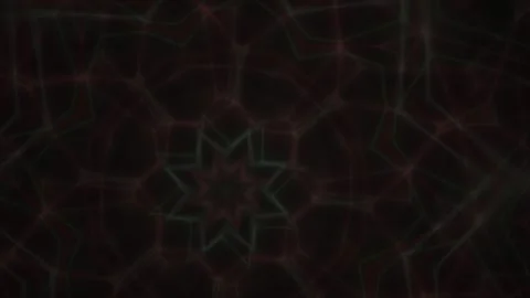 Dark abstract motion background with glowing geometric lines forming a repe.. 動画素材 334518239