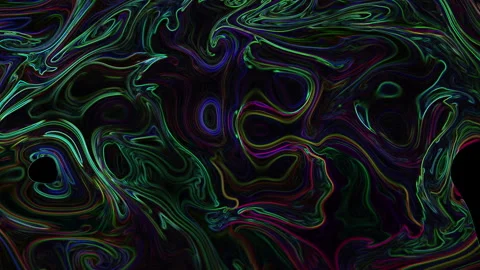 Dark Abstract Neon Fluid Motion Stock Footage 329895718