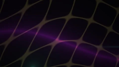 Dark Abstract Net with Moving Purple Light and Green Accent Stock Footage 343693663