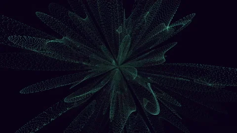 Dark abstract particle explosion background with futuristic digital light rays Stock Footage 334139206