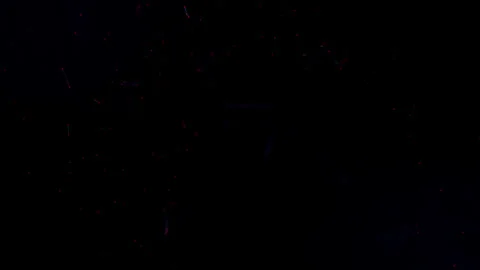 Dark Abstract Plexus Network with Red Glowing Particles Background Stock Footage 340522597