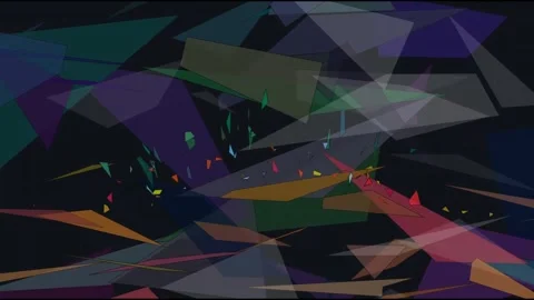 Dark Abstract Polygon Shards Motion Background Stock Footage 336326140