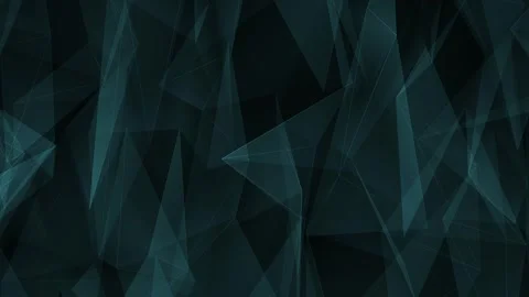 Dark abstract polygonal background with transparent geometric triangles and g Stockbeeldmateriaal 331031971