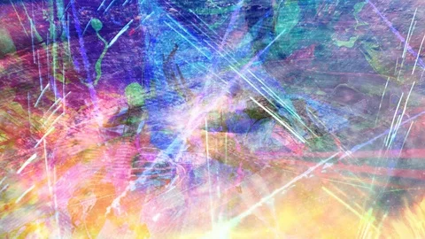 Dark Abstract Rising Particles on Blue and Pink Texture Stock Footage 112640000