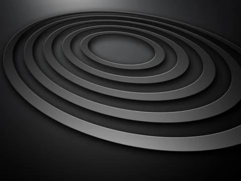 Dark Abstract Round Design Background Stock-Illustration