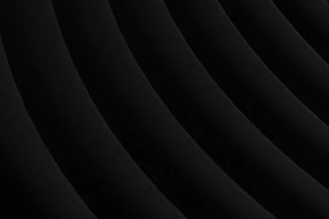 Dark abstract rounded edges 3D rendering Stock Illustration