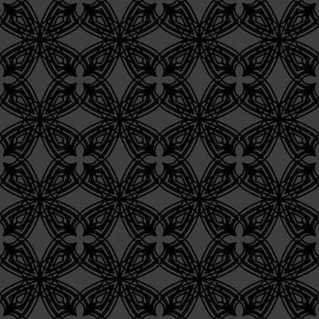 Dark abstract seamless pattern in celtic style Illustrazione stock