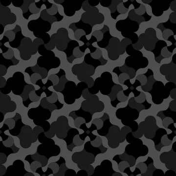 Dark abstract seamless pattern in ethnic style Stock Illustration