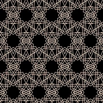 Dark abstract seamless pattern, symmetrical colored background for textile an Stock Illustration