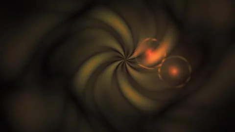 Dark abstract spiral background with glowing red light. Stock Footage 337456914
