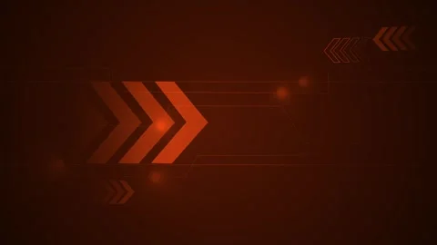 Dark abstract tech background with chevron arrows and glowing lines animation Stock Footage 329845906