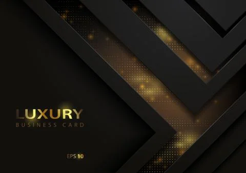 Dark Abstract Tech Background with Golden Elements Stock Illustration