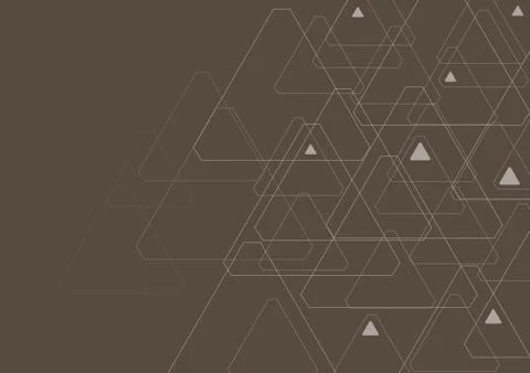 Dark abstract tech triangles pattern Illustrazione stock