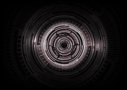 Dark Abstract Technology background. Illustrazione stock