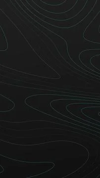 Dark abstract topographic background with thin cyan contour lines and a smo.. Stock Illustration