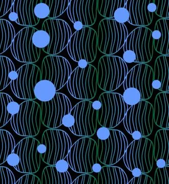 Dark abstract vector background with green and blue elements Stock Illustration