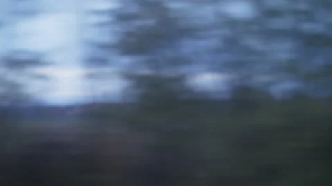 Dark abstract view on a landscape from train Stock Footage 202013975