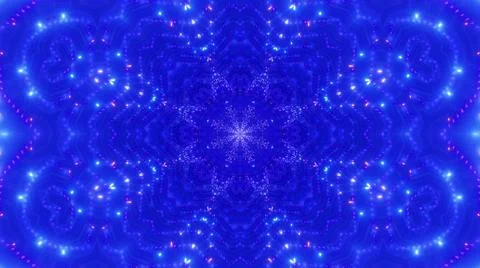 Dark abstract visual effect neon dots 3d illustration background wallpaper Illustrazione stock