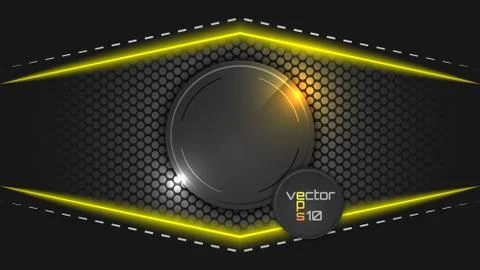 Dark abstract wallpaper with circle pattern and place for your headline. Stock Illustration