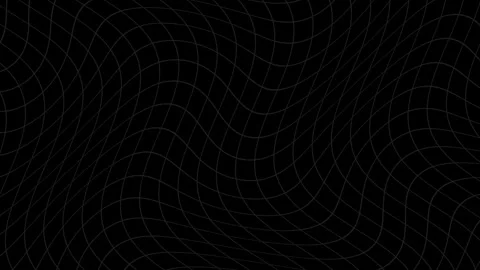 Dark Abstract Wavy Grid Lines Seamless Loop Background. Stock Footage 343925008