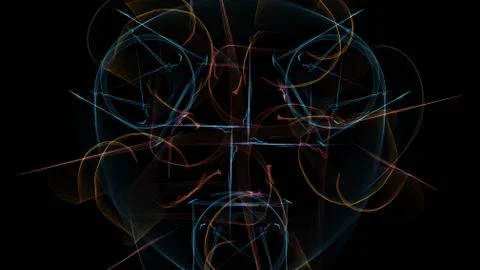 Dark abstraction of clockwork, steampunk design Stock Illustration