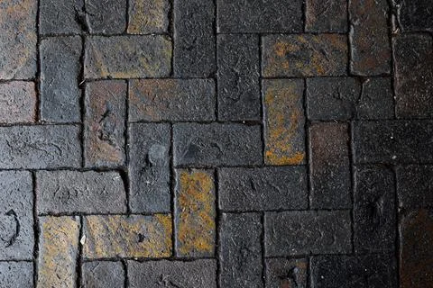 Dark Aged Bricks Stock Photos