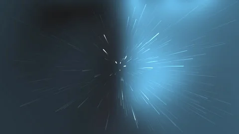 Dark and blue abstract starburst pattern with blurred lights Video stock 318564451