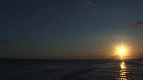 Dark and bright sunset Stock Footage 315593898