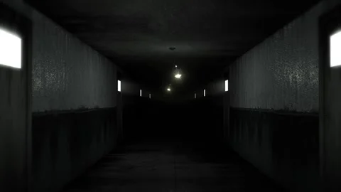 Dark and Creepy Horror Corridor in a 3D ... | Stock Video | Pond5