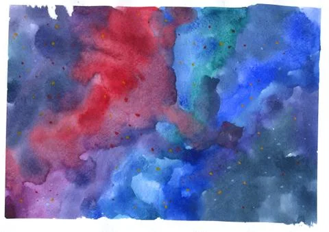 Dark and deep watercolor pattern Stock Illustration