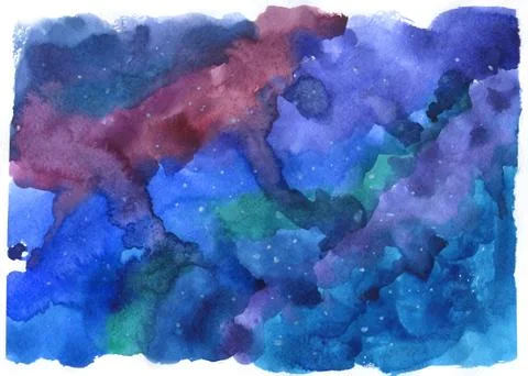 Dark and deep watercolor pattern Stock Illustration