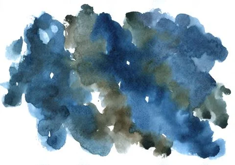 Dark and deep watercolor pattern Stock Illustration