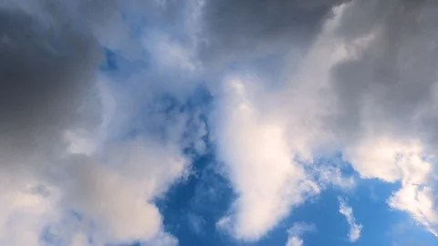 Dark and dramatic sky over city Stock Footage 123848766