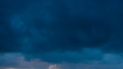 Dark and dramatic storm cloud area background. Time Lapse. Epic storm tropica 库存影片 101189977
