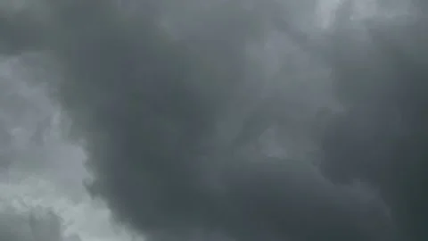 Dark and foreboding storm clouds move past overhead. Stock Footage 201884072