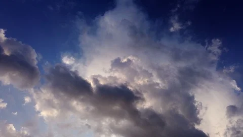 Dark and Light Clouds Stock Footage 112804753