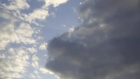 Dark and light gray clouds Stock Photos
