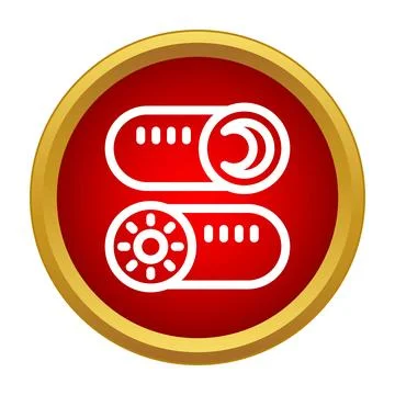 Dark and light mode toggle switch concept イラスト素材