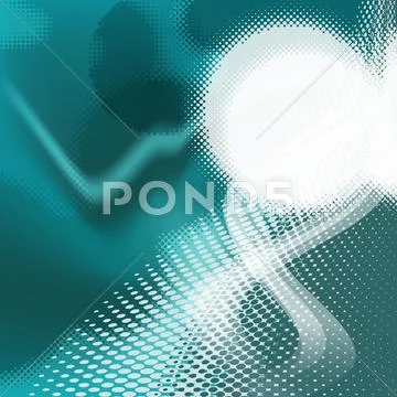 Dark and light turquoise halftone background, eps format. Stock Illustration